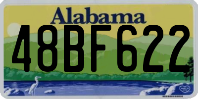 AL license plate 48BF622