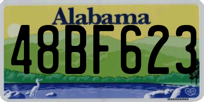 AL license plate 48BF623