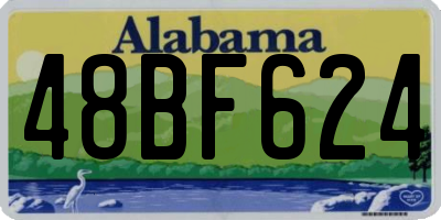 AL license plate 48BF624
