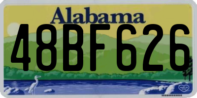 AL license plate 48BF626