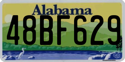 AL license plate 48BF629