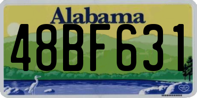 AL license plate 48BF631