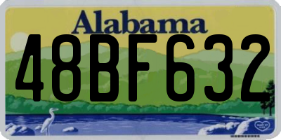 AL license plate 48BF632