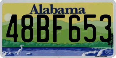AL license plate 48BF653