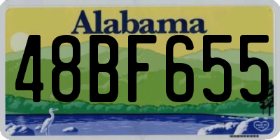 AL license plate 48BF655