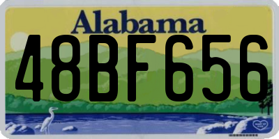 AL license plate 48BF656
