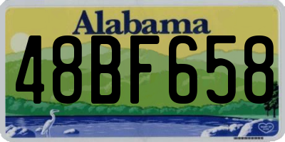 AL license plate 48BF658