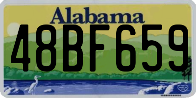 AL license plate 48BF659