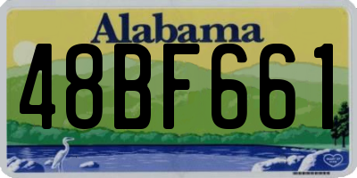AL license plate 48BF661