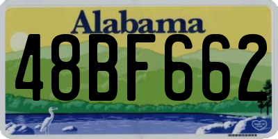 AL license plate 48BF662