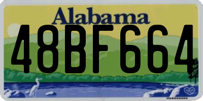 AL license plate 48BF664