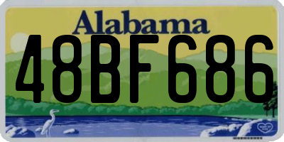 AL license plate 48BF686