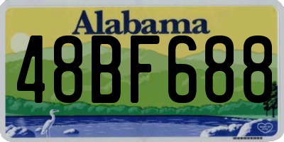 AL license plate 48BF688