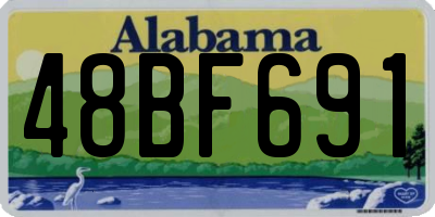 AL license plate 48BF691