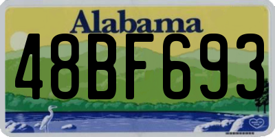 AL license plate 48BF693
