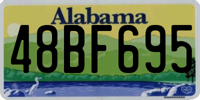 AL license plate 48BF695