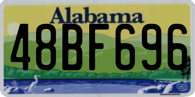 AL license plate 48BF696