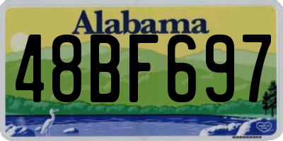 AL license plate 48BF697