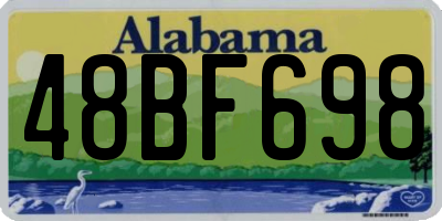 AL license plate 48BF698