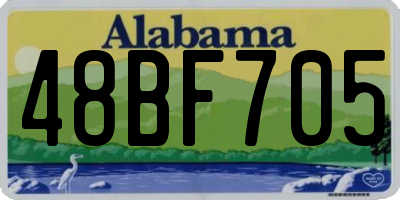 AL license plate 48BF705