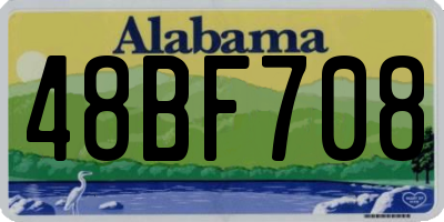 AL license plate 48BF708