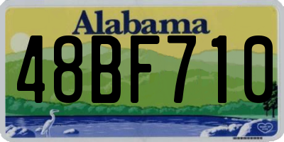 AL license plate 48BF710