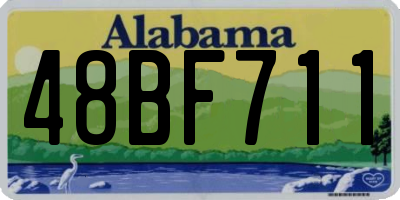 AL license plate 48BF711