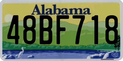 AL license plate 48BF718