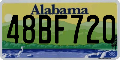 AL license plate 48BF720