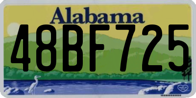 AL license plate 48BF725