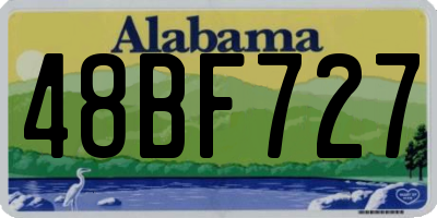 AL license plate 48BF727