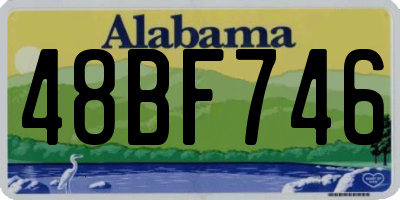 AL license plate 48BF746