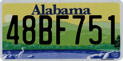 AL license plate 48BF751