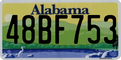 AL license plate 48BF753