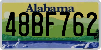 AL license plate 48BF762