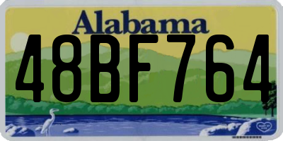 AL license plate 48BF764