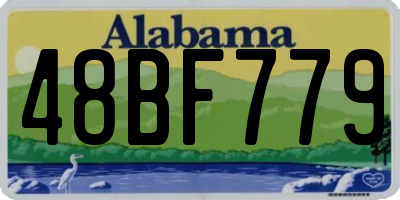 AL license plate 48BF779