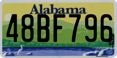AL license plate 48BF796