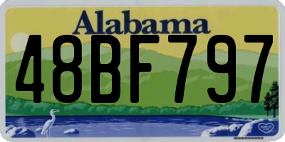 AL license plate 48BF797