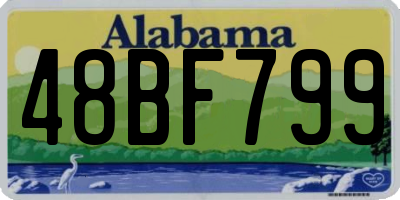 AL license plate 48BF799