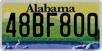 AL license plate 48BF800