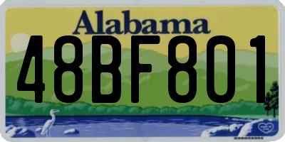 AL license plate 48BF801