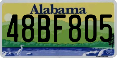 AL license plate 48BF805
