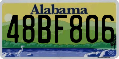 AL license plate 48BF806