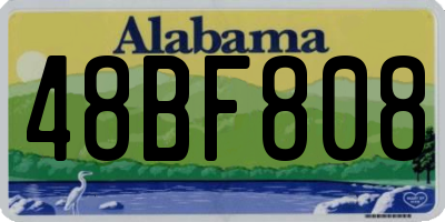 AL license plate 48BF808