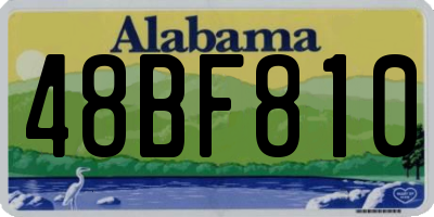 AL license plate 48BF810