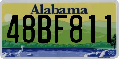 AL license plate 48BF811