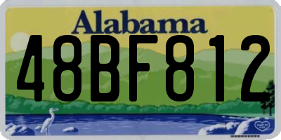 AL license plate 48BF812