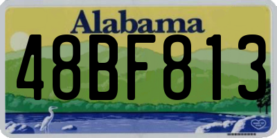 AL license plate 48BF813