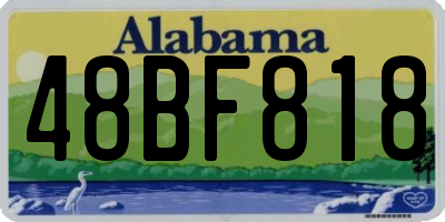 AL license plate 48BF818